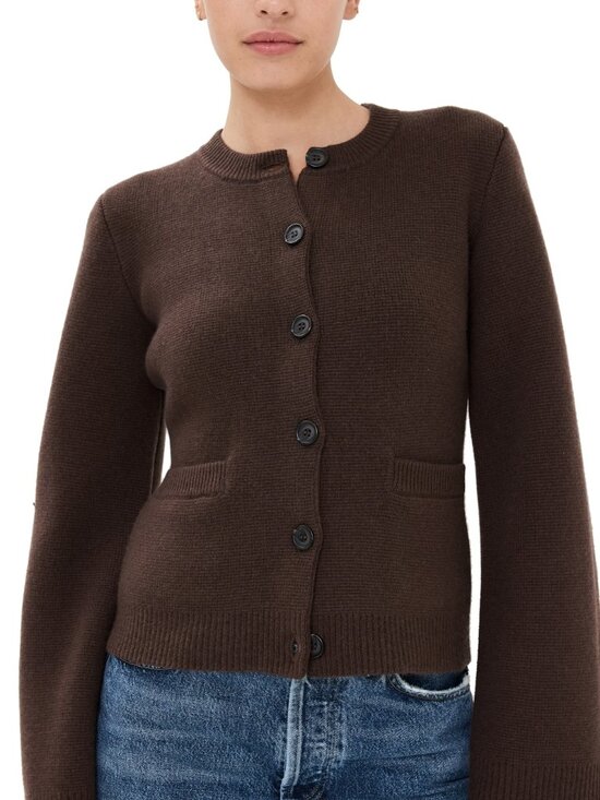 Jenni Kayne Sweaters - Jenni Kayne Cooper Cardigan Chocolate Wool Cashmere S